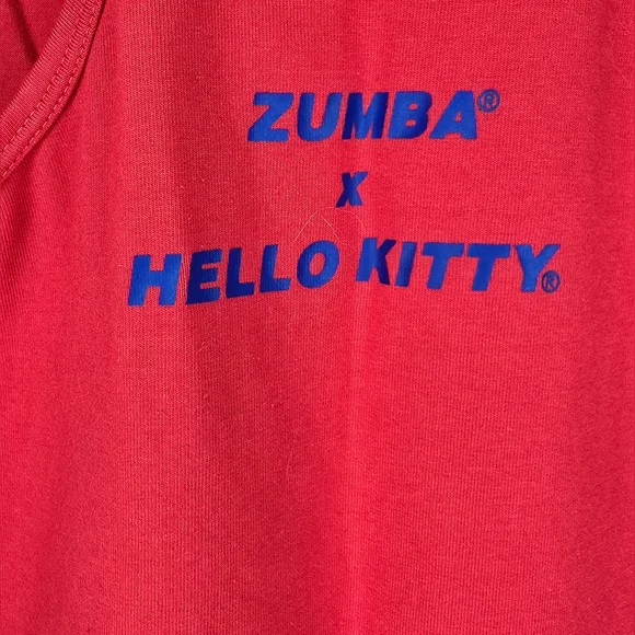 Zumba X Hello Kitty Red Tank Top Size Large - Picture 6 of 9